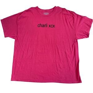 Charli XCX Talk Talk hyper pop Brat red shirt Size 2XL